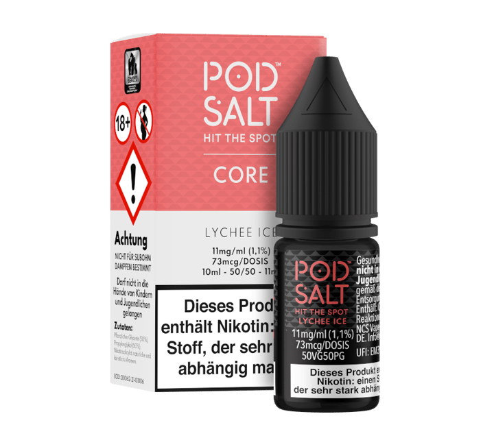 Pod Salt Core - Lychee Ice - Nikotinsalz Liquid 11 mg/ml