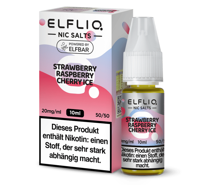 ELFLIQ - Strawberry Raspberry Cherry Ice - Nikotinsalz Liquid 20 mg/ml
