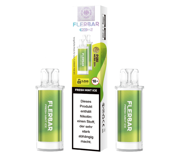 Flerbar - POD Fresh Mint Ice 20 mg/ml (2 Stück pro Packung)