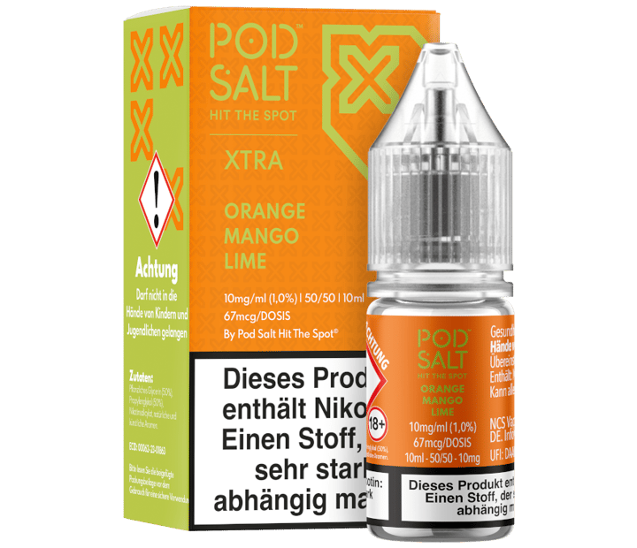 Pod Salt X - Orange Mango Lime - Nikotinsalz Liquid 10 mg/ml