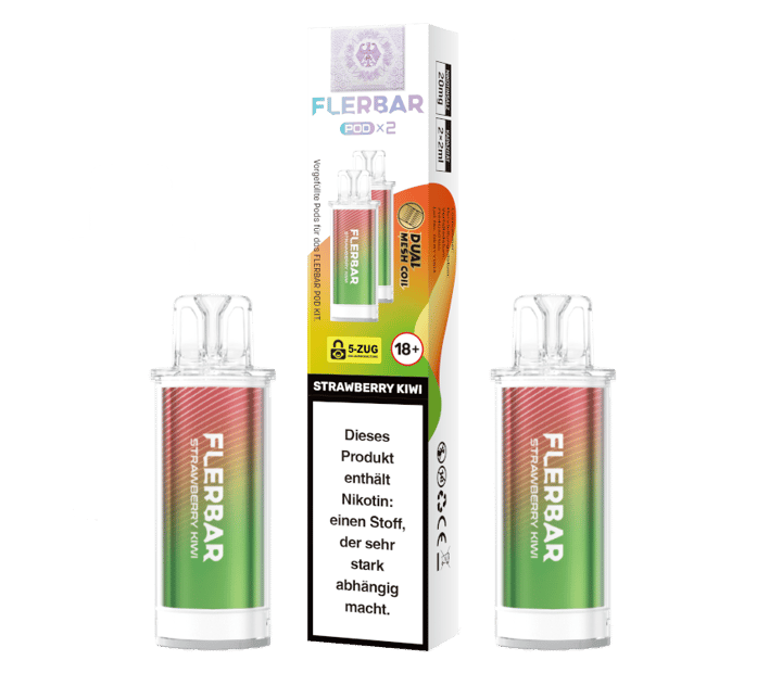 Flerbar - POD Strawberry Kiwi 20 mg/ml (2 Stück pro Packung)