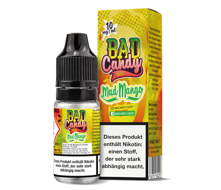 Bad Candy Liquids - Mad Mango - Nikotinsalz Liquid 10 mg/ml