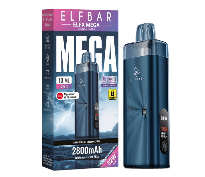 Elfbar - Elfx Mega E-Zigaretten Set Navy