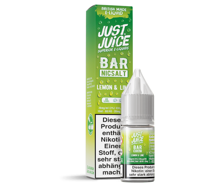 Just Juice - Bar - Lemon & Lime - Nikotinsalz Liquid 20 mg/ml