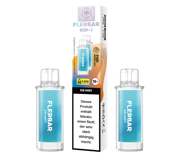 Flerbar - POD Ice Mint 20 mg/ml (2 Stück pro Packung)