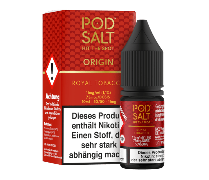 Pod Salt Origin - Royal Tobacco - Nikotinsalz Liquid 11 mg/ml