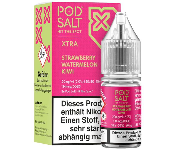 Pod Salt X - Strawberry Watermelon Kiwi - Nikotinsalz Liquid 20 mg/ml