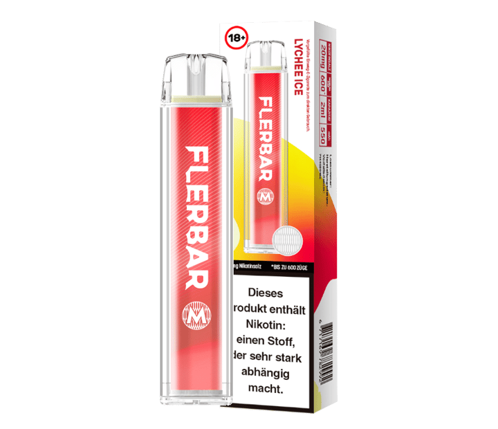 Flerbar - M Einweg E-Zigarette - Lychee Ice 20 mg/ml