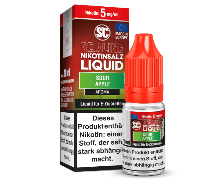SC - Red Line - Sour Apple - Nikotinsalz Liquid 5 mg/ml