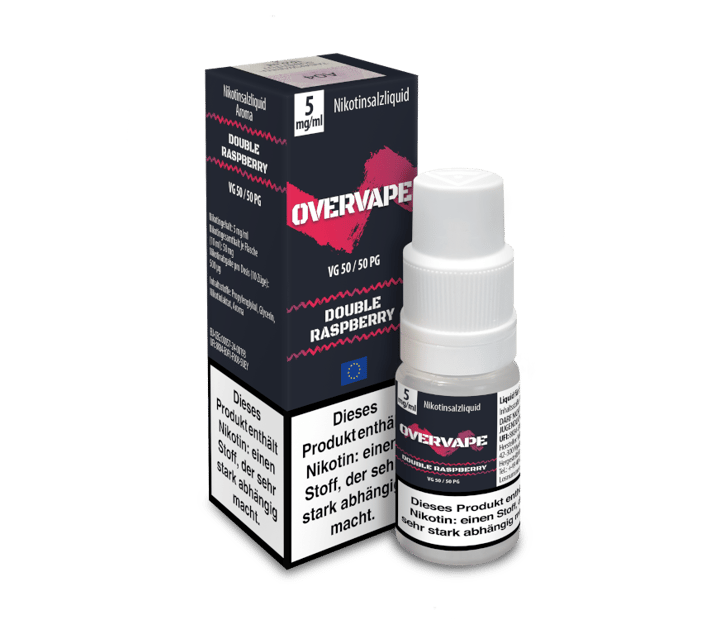 Overvape - Double Raspberry - Nikotinsalz Liquid 5 mg/ml