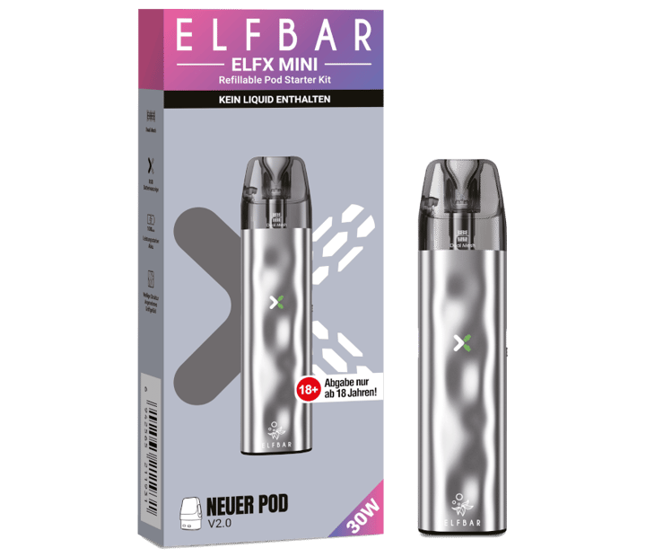 Elfbar - Elfx Mini E-Zigaretten Set Silver
