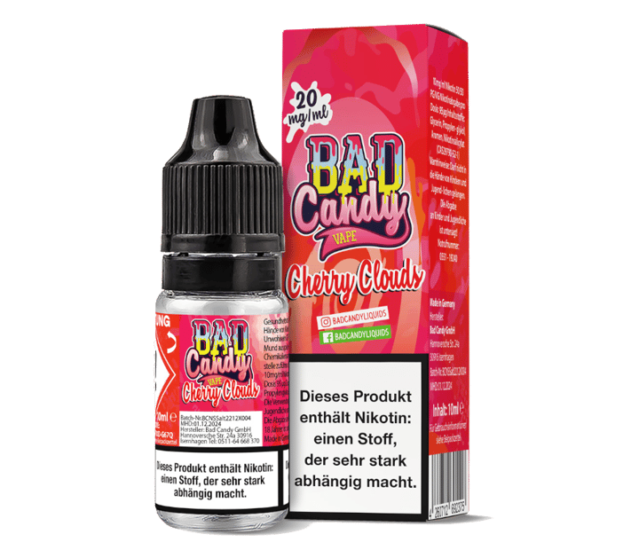 Bad Candy Liquids - Cherry Cloud - Nikotinsalz Liquid 20 mg/ml