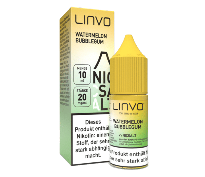 Linvo - Watermelon Bubblegum - Nikotinsalz Liquid 20 mg/ml
