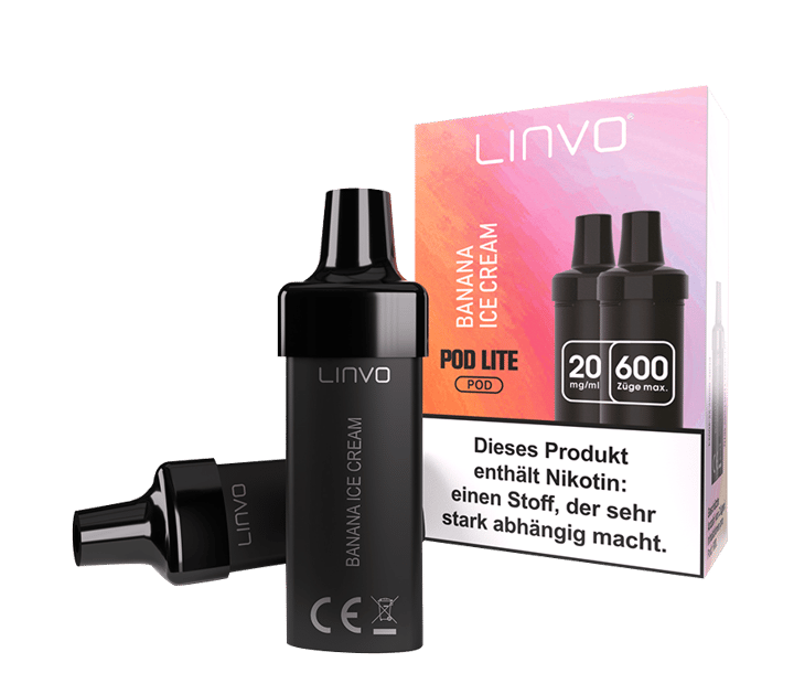 Linvo - Pod Lite Cartridge Banana Ice Cream 20 mg/ml (2 Stück pro Packung)