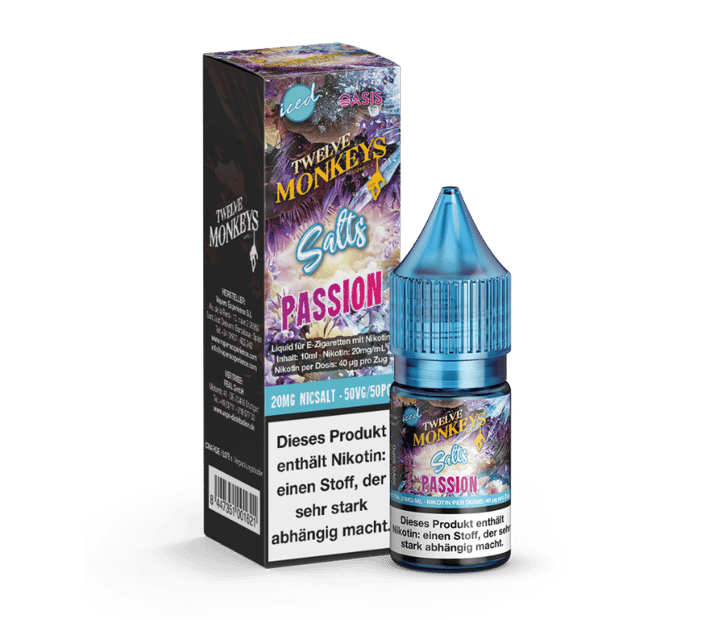 Twelve Monkeys - Iced - Passion - Nikotinsalz Liquid 20 mg/ml