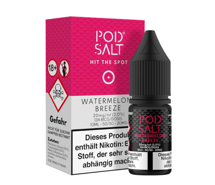 Pod Salt - Watermelon Breeze - Nikotinsalz Liquid 20 mg/ml