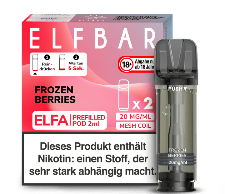Elfbar - Elfa Pod Frozen Berries 20 mg/ml (2 Stück pro Packung)