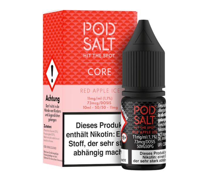 Pod Salt Core - Red Apple Ice - Nikotinsalz Liquid 11 mg/ml