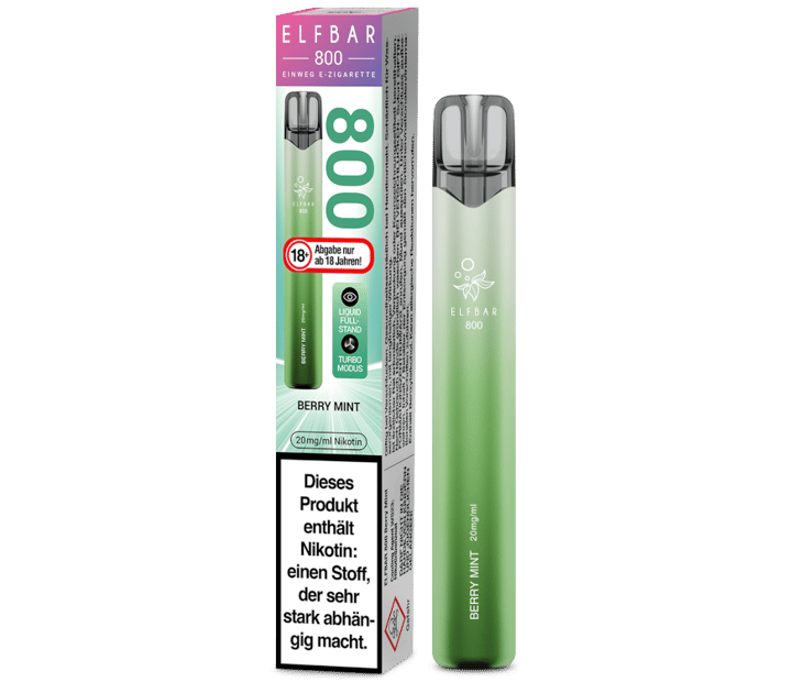 Elfbar 800 Einweg E-Zigarette - Berry Mint 20 mg/ml