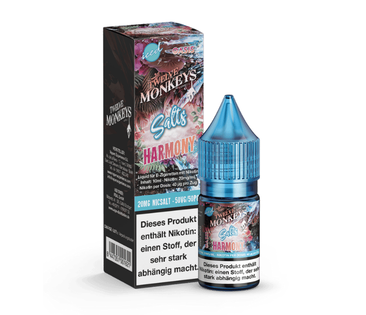 Twelve Monkeys - Iced - Harmony - Nikotinsalz Liquid 20 mg/ml