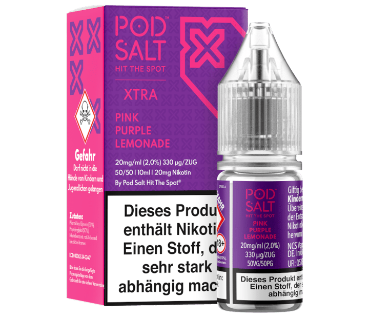 Pod Salt X - Pink Purple Lemonade - Nikotinsalz Liquid 20 mg/ml