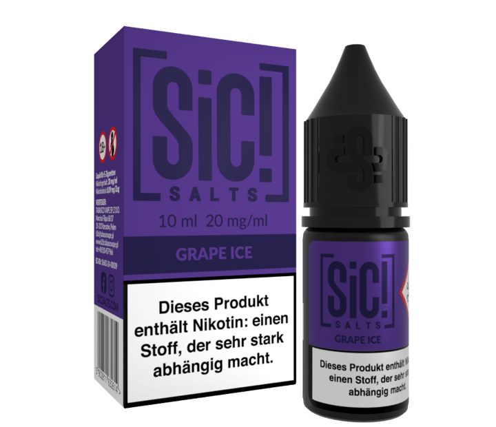 SiC! Salts - Grape Ice - Nikotinsalz Liquid 20 mg/ml