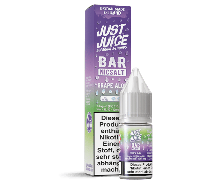 Just Juice - Bar - Grape Aloe - Nikotinsalz Liquid 20 mg/ml