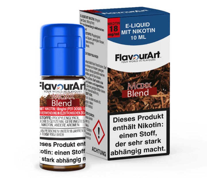 FlavourArt - Maxx-Blend E-Zigaretten Liquid 18 mg/ml