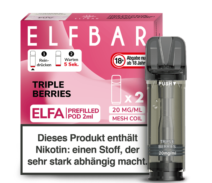 Elfbar - Elfa Pod Triple Berries 20 mg/ml (2 Stück pro Packung)