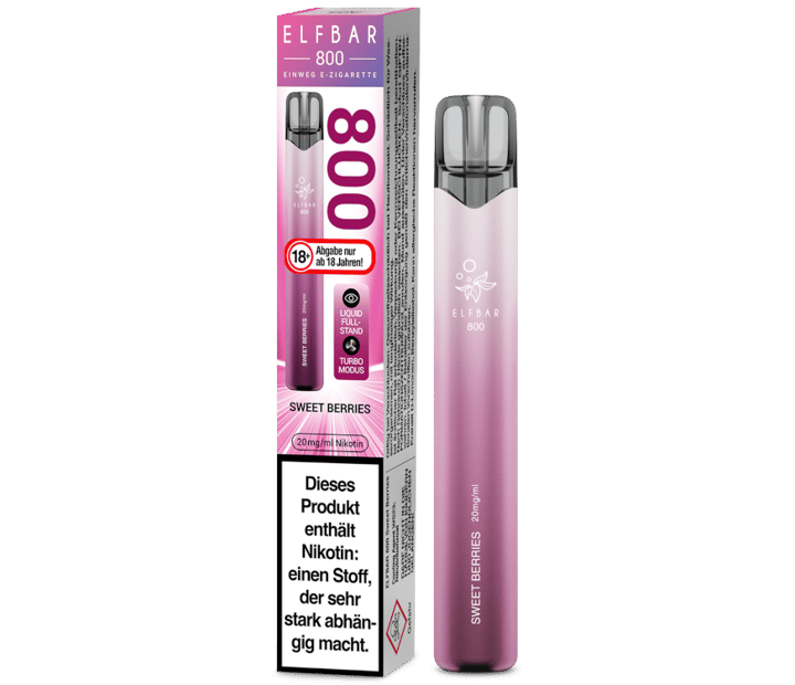 Elfbar 800 Einweg E-Zigarette - Sweet Berries 20 mg/ml