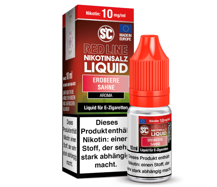 SC - Red Line - Erdbeere Sahne - Nikotinsalz Liquid 10 mg/ml