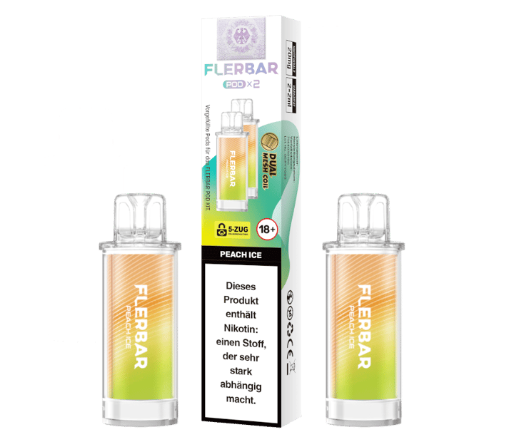 Flerbar - POD Peach Ice 20 mg/ml (2 Stück pro Packung)