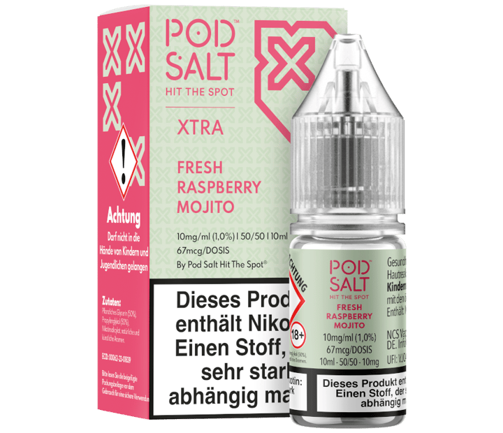 Pod Salt X - Fresh Rasperry Mojito - Nikotinsalz Liquid 10 mg/ml