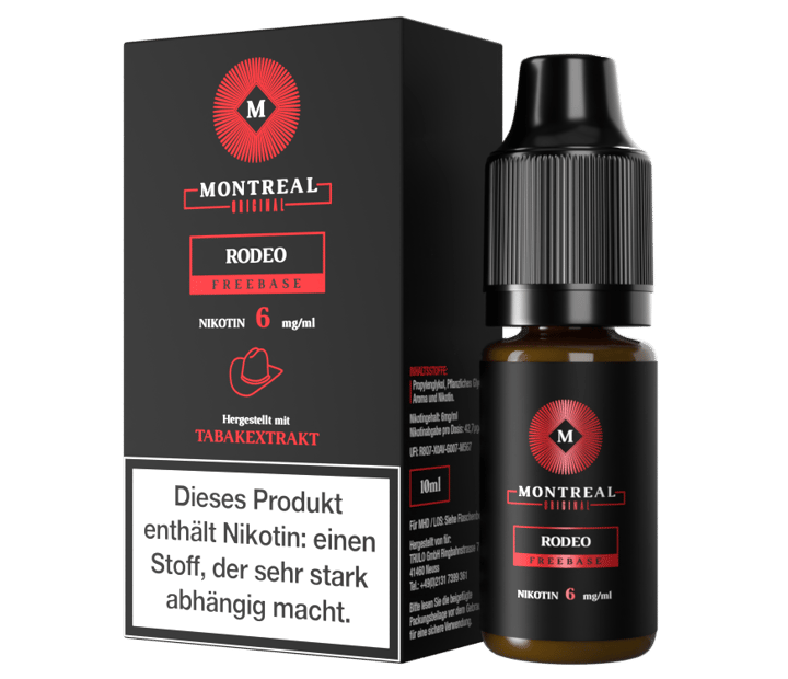 Montreal Original - Rodeo E-Zigaretten Liquid 6 mg/ml