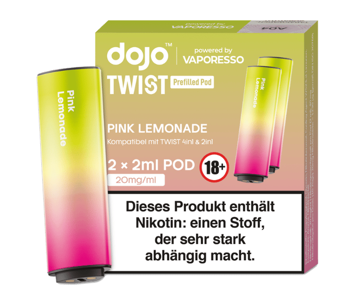 Vaporesso - Dojo - Twist Pod Pink Lemonade 20 mg/ml (2 Stück pro Packung)