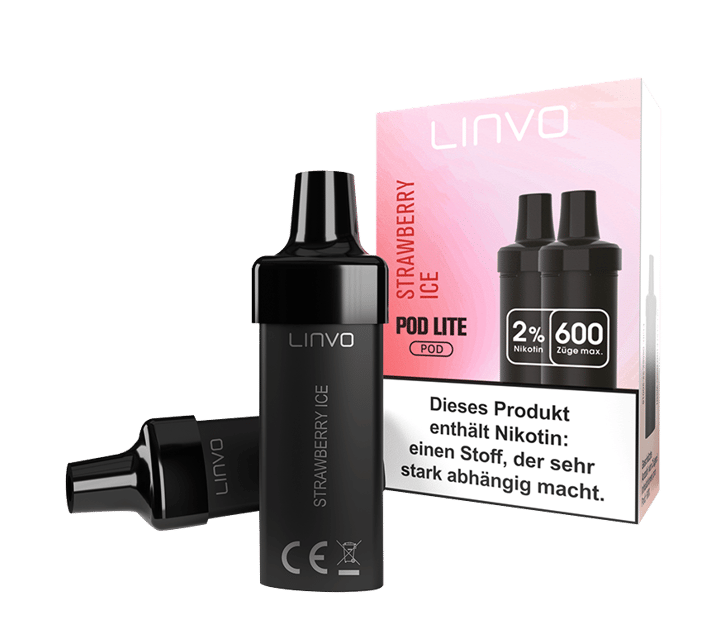 Linvo - Pod Lite Cartridge Strawberry Ice 20 mg/ml (2 Stück pro Packung)