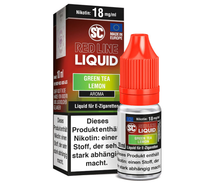 SC - Red Line Nikotin - Green Tea Lemon 18 mg/ml