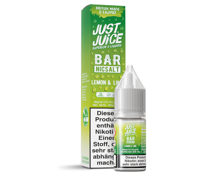 Just Juice - Bar - Lemon & Lime - Nikotinsalz Liquid 10 mg/ml