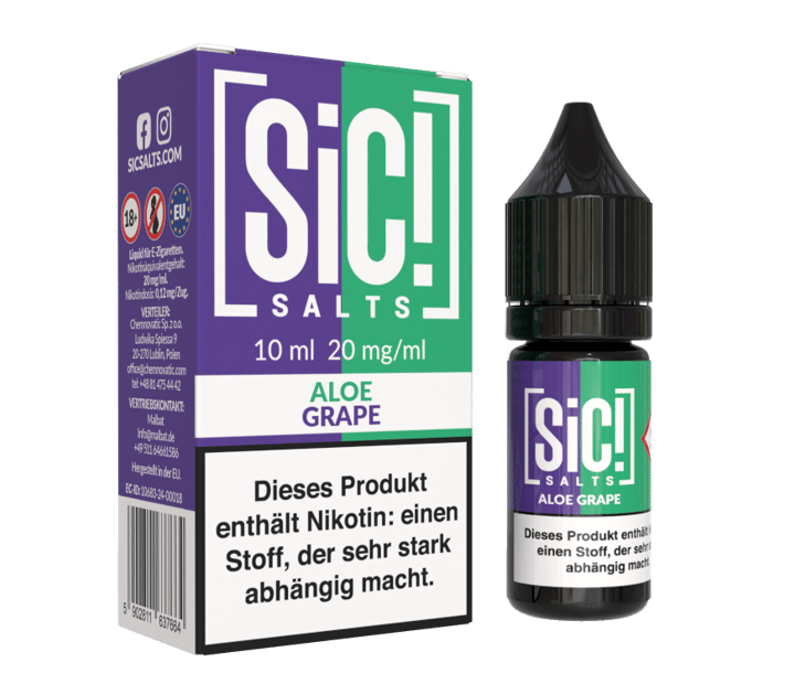 SiC! Salts - Aloe Grape - Nikotinsalz Liquid 20 mg/ml