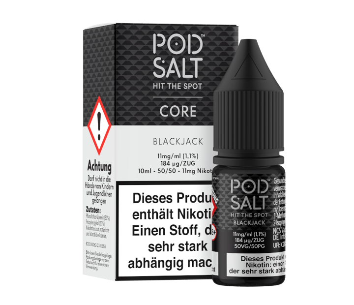 Pod Salt Core - Blackjack - Nikotinsalz Liquid 11 mg/ml