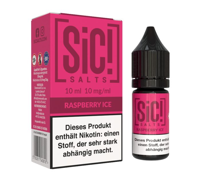 SiC! Salts - Raspberry Ice - Nikotinsalz Liquid 10 mg/ml