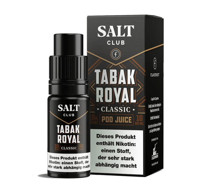 Salt Club - Flavorist Tabak Royal - Classic - Nikotinsalz Liquid 10 mg/ml