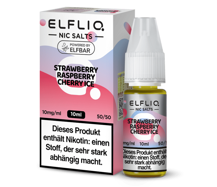 ELFLIQ - Strawberry Raspberry Cherry Ice - Nikotinsalz Liquid 10 mg/ml