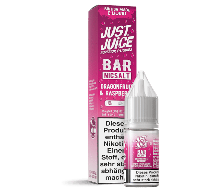 Just Juice - Bar - Dragonfruit & Raspberry - Nikotinsalz Liquid 10 mg/ml