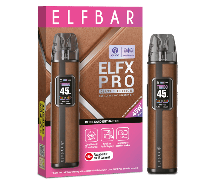 Elfbar - Elfx Pro E-Zigaretten Set Cowboy Brown