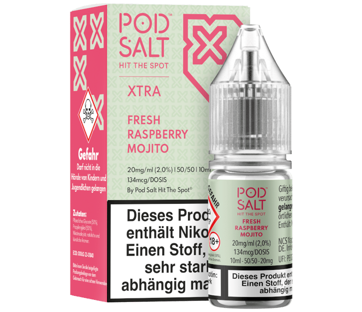 Pod Salt X - Fresh Rasperry Mojito - Nikotinsalz Liquid 20 mg/ml