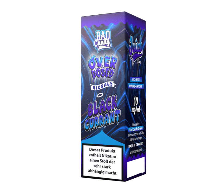 Bad Candy Liquids - Juicd - Overdosed Blackcurrant - Nikotinsalz Liquid 10 mg/ml