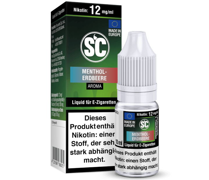 SC Liquid - Menthol-Erdbeere 12 mg/ml
