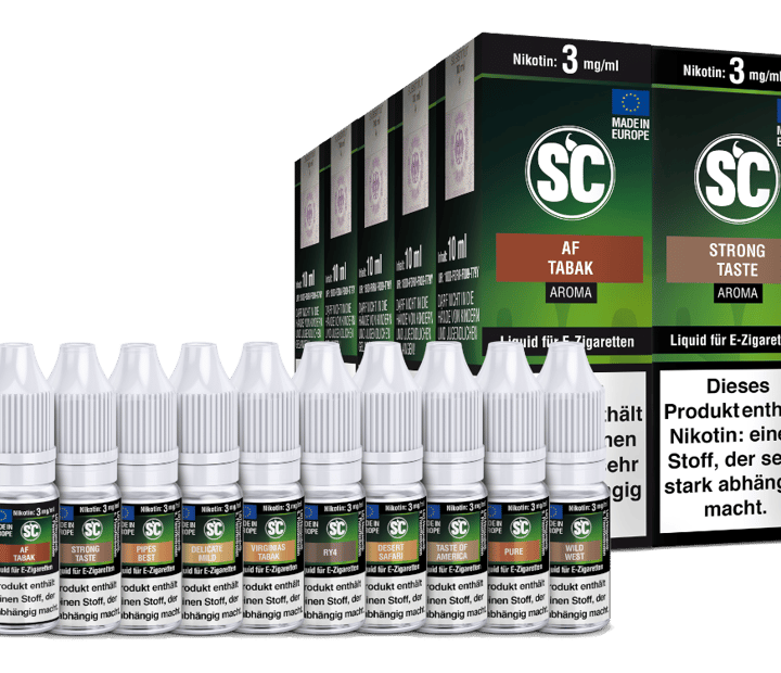 SC Liquid - Tobacco Probierbox 3 mg/ml