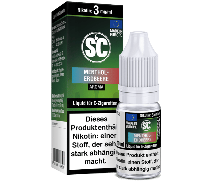 SC Liquid - Menthol-Erdbeere 3 mg/ml